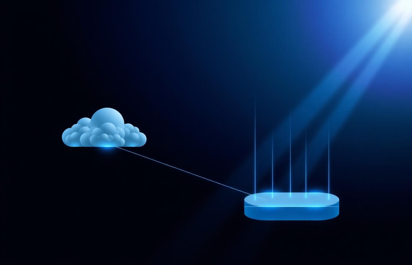 Cloud infrastructure abstract illustration
